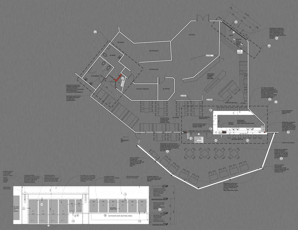 Leucadia Pizza Encinitas floor plans and design of restaurant kitchen