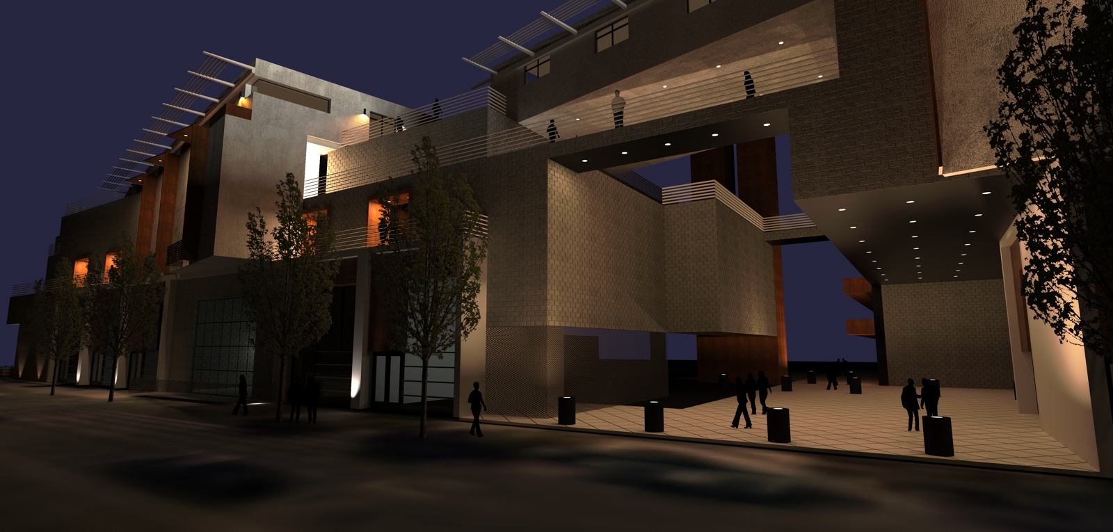 Multi-family apartment complex architectural design and floor plans